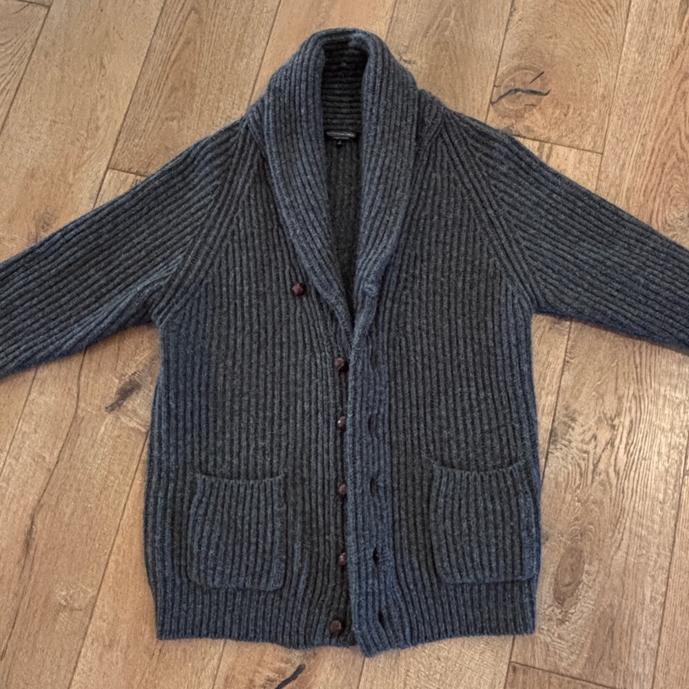 The J Peterman Company Wool Cardigan Large - Picture 3 of 6